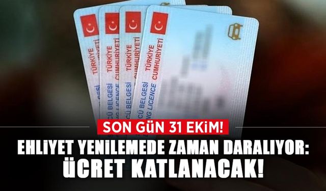 Ehliyetini Yenilemeyenler DİKKAT!