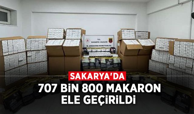 707 Bin 800 Makaron Ele Geçirildi