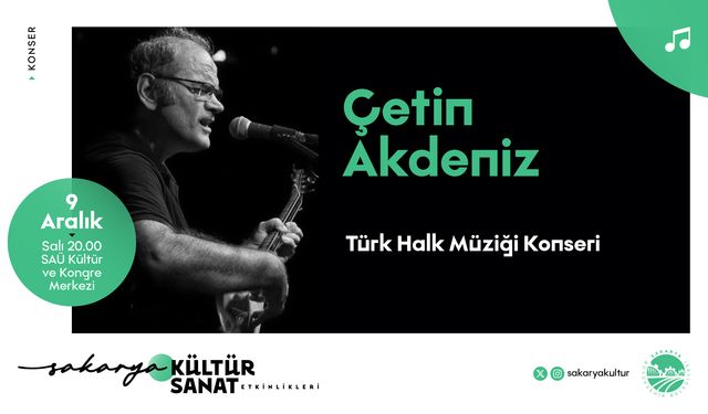 Çetin Akdeniz’den Türk Halk Müziği Esintisi Sakarya’da