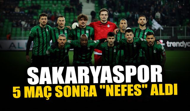 Sakaryaspor 5 Maç Sonra Kazandı!