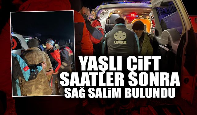 Yaşlı Çift Saatler Sonra Sağ Sağlim Bulundu