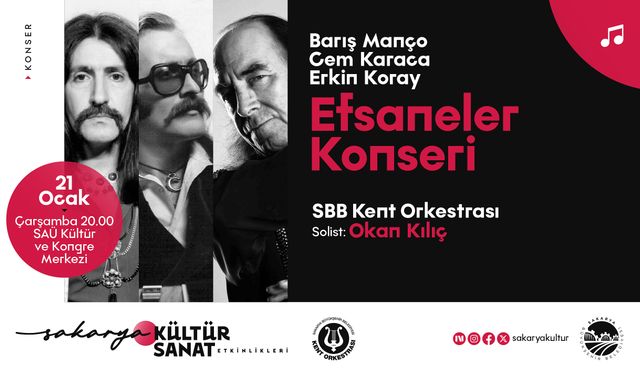 Ocak Kültür Sanat Takvimi ‘Efsaneler Konseri’ İle Devam Ediyor