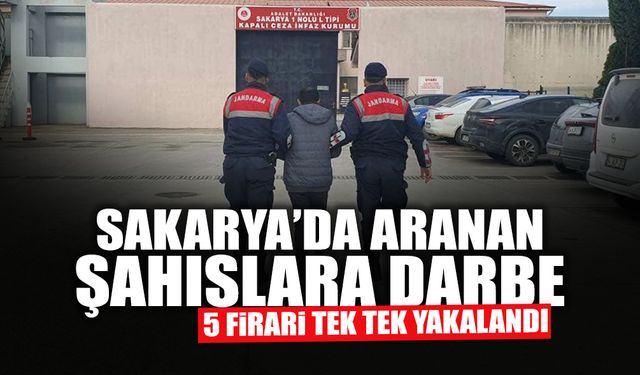 Sakarya’da Aranan Şahıslara Darbe!