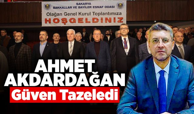Esnaf “Devam” Dedi: Akdardağan Tekrar Başkan