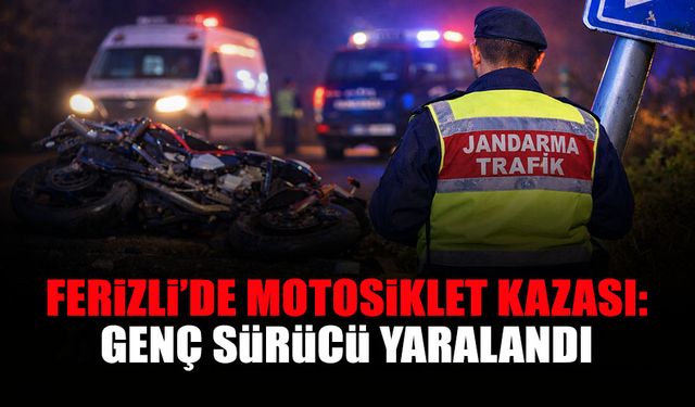 Ferizli’de Kaza: Genç Sürücü Yaralandı