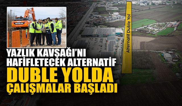 Başkan Alemdar İnceledi: Duble Yolda Çalışmalar Başladı