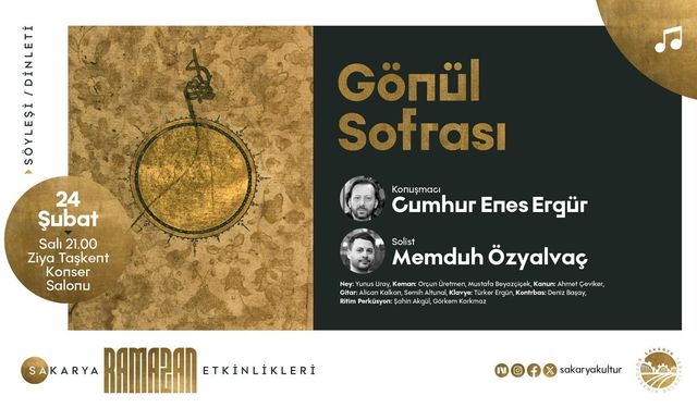 ‘Gönül Sofrası’ Dinleti ve Söyleşisi Ziya Taşkent’te