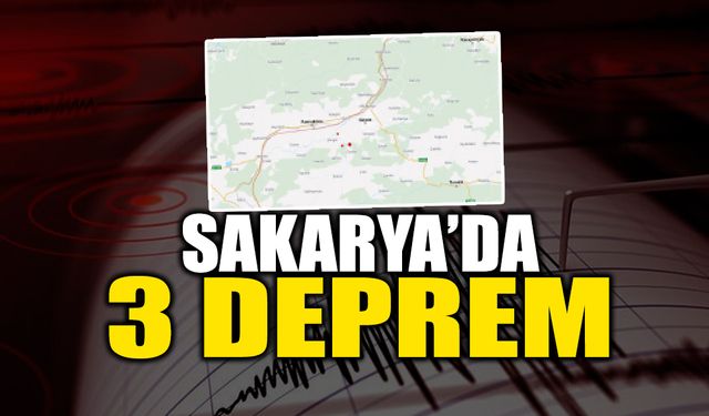 Sakarya'da Art Arda Depremler: 3 Artçı Deprem!