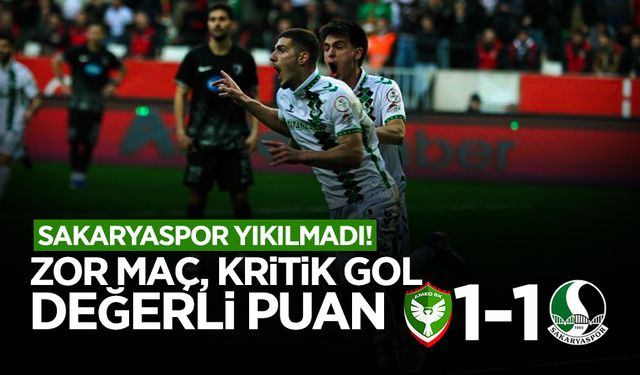 Sakaryaspor Zorlu Deplasmandan Puanı Çıkardı