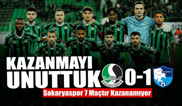 Sakaryaspor Evinde Yıkıldı: Galibiyet Hasreti 7 Maça Çıktı