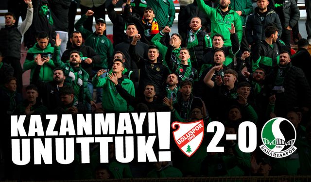 Sakaryaspor Bolu'da da Kayıp: Boluspor 2-0 Sakaryaspor