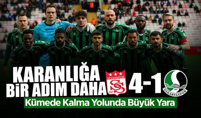Sakaryaspor İçin Tehlike Büyüyor!