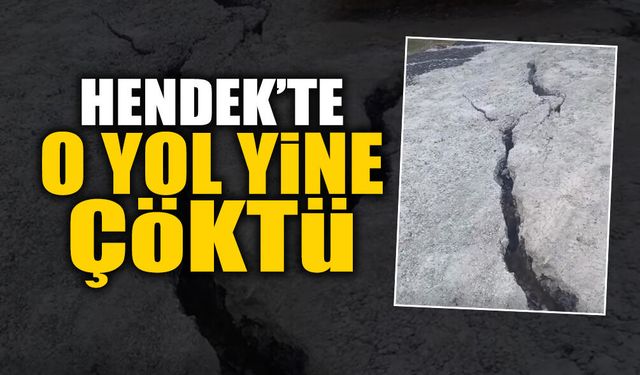 Hendek’te Bakacak Yolu Yine Çöktü! Vatandaş İsyan Ediyor