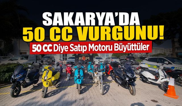 Sakarya'da 50 CC Vurgunu!