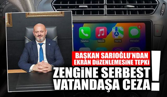 Başkan Sarıoğlu’ndan Ekran Düzenlemesine Tepki!