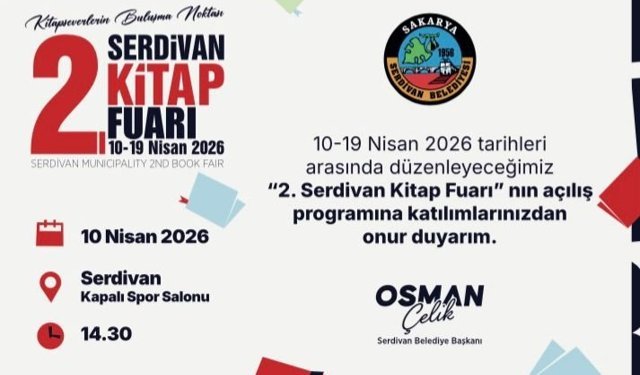 Serdivan Kitapla Buluşuyor 2. Kitap Fuarı Kapılarını Açıyor