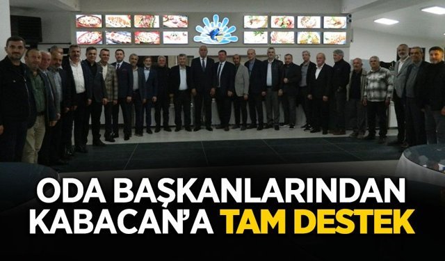 SESOB Adayı Kabacan’a Oda Başkanlarından Destek