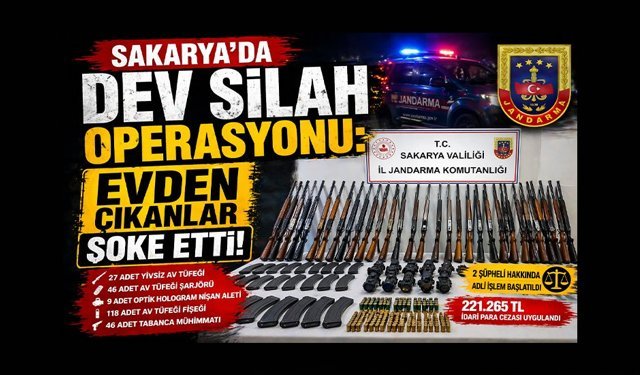 Sakarya’da Dev Silah Operasyonu