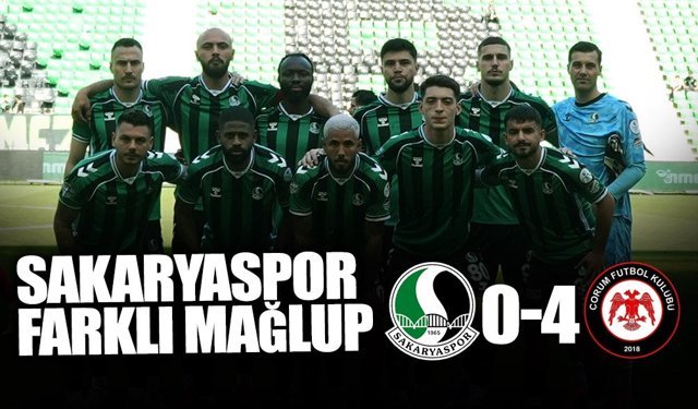 Sakaryaspor Evinde Dağıldı: 0-4!