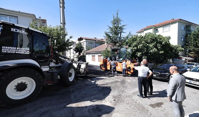 İstiklal Mahallesi Özgür Sokak’ta Asfalt Çalışmaları Sürüyor