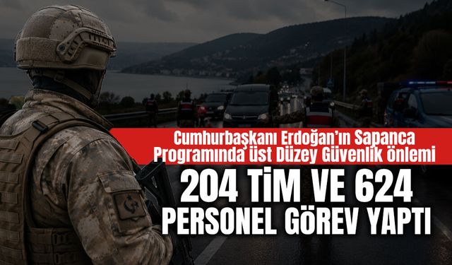 Sakarya’da Cumhurbaşkanlığı Programına Sıkı Güvenlik Tedbiri