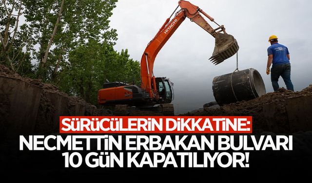 Necmettin Erbakan Bulvarı Tek Yönlü Trafiğe Kapatılıyor