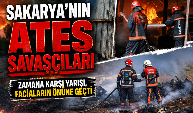 Sakarya'nın Ateş Savaşçıları: Faciaların Önüne Geçti