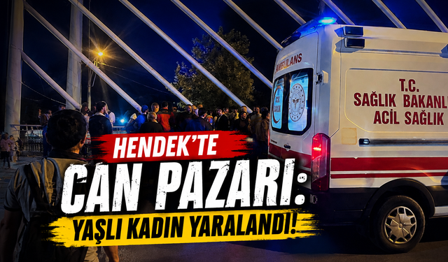 Hendek’te Can Pazarı: Yaşlı Kadın Yaralandı!