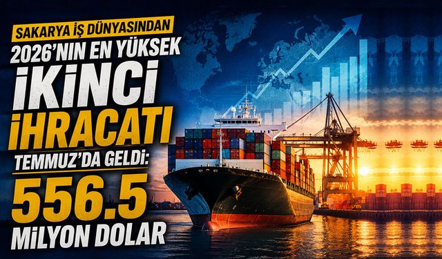 Sakarya'dan Temmuz Ayında 556.5 Milyon Dolarlık İhracat!
