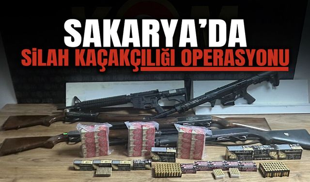 Sakarya’da Silah Kaçakçılığı Operasyonu