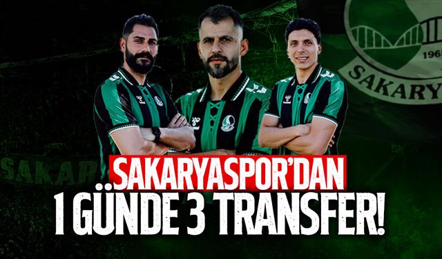 Sakaryaspor'dan 1 Günde 3 Transfer!