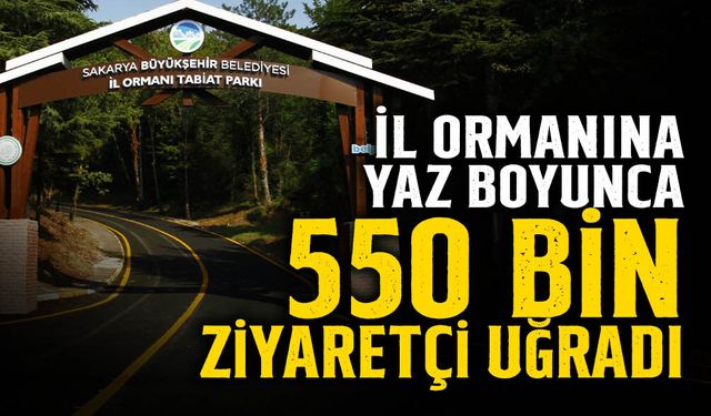 İl Ormanına Yaz Boyunca 550 Bin Ziyaretçi Uğradı
