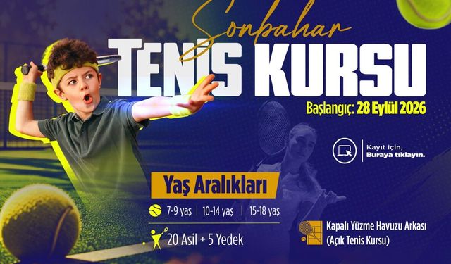 Sonbahar Spor Okulu’nda Tenis Heyecanı Başlıyor