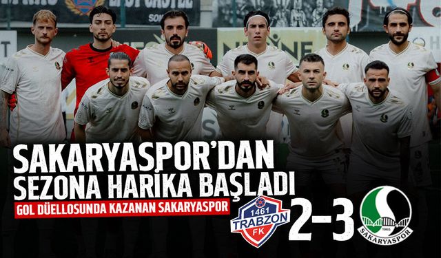 Sakaryaspor Sezona 3 Puanla Başladı!
