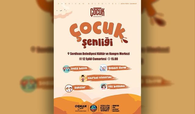 Serdivan’da Çocuklar İçin Kahkaha ve Eğlence Dolu Cumartesi