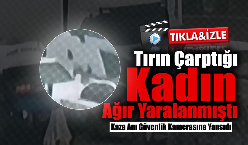 Kaza Anı Güvenlik Kamerasına Yansıdı