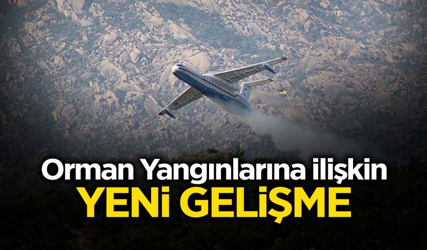 Orman Yangınlarına İlişkin Yeni Gelişme