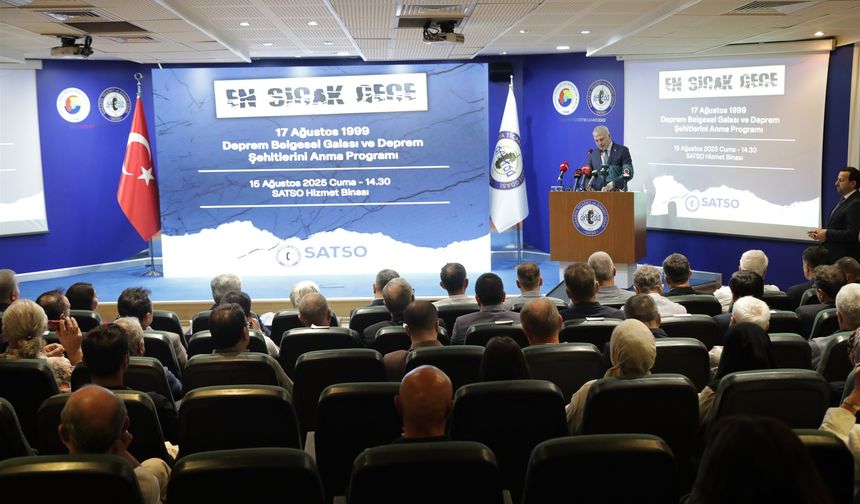 “En Sıcak Gece” Deprem Belgeseli Galası SATSO Ev Sahipliğinde Gerçekleştirildi