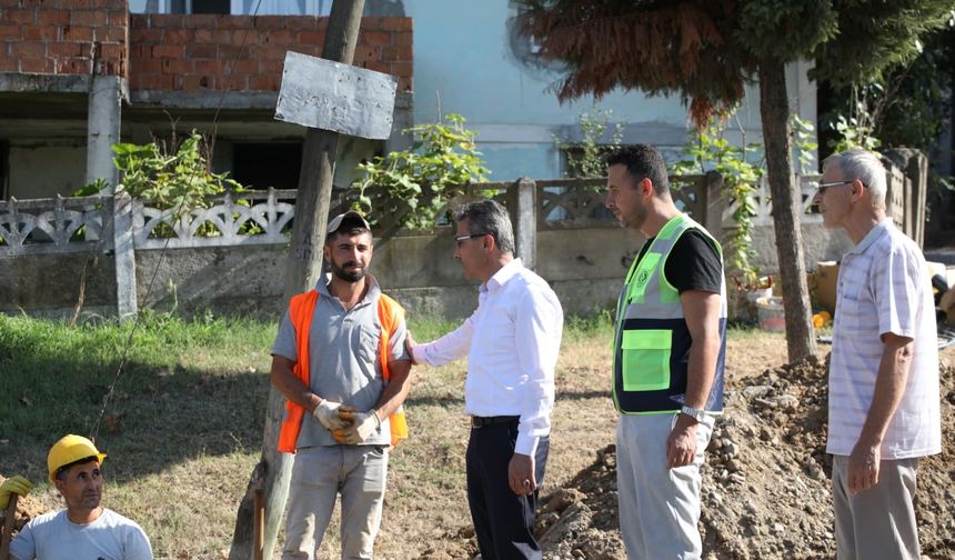 Başkan Şenol Dinç Doğal Gaz Çalışmalarını Yerinde İnceledi