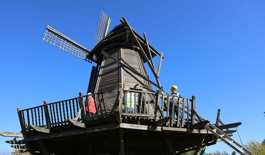 Tarihi Çark ve Yel Değirmeni’nde Restore Çalışmaları Başladı