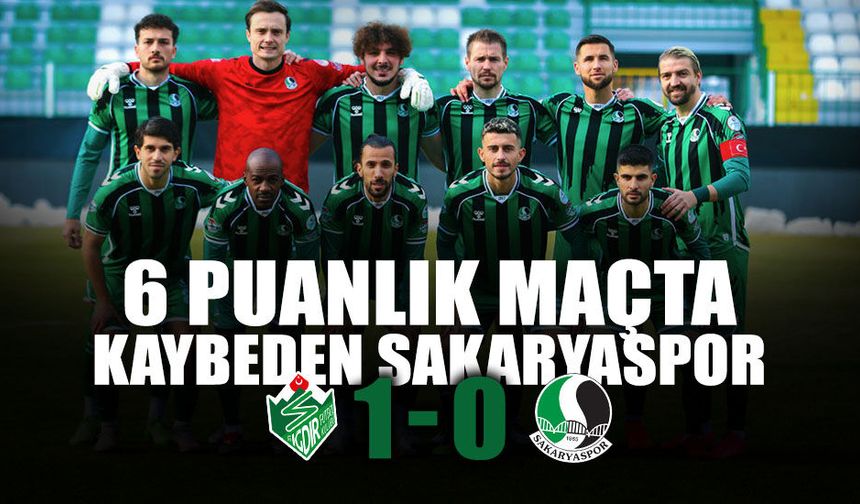 Sakaryaspor Iğdır Deplasmanından Puan Çıkaramadı