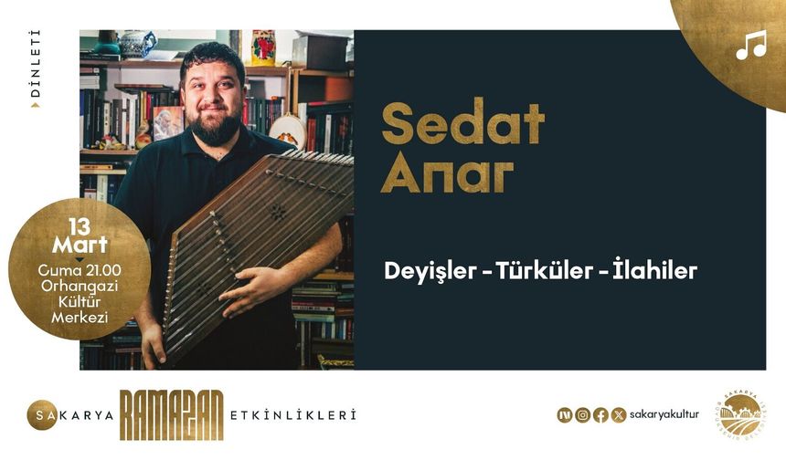 Ramazan Takvimine Sedat Anar Dinletisi ve Film Gösterimiyle Final