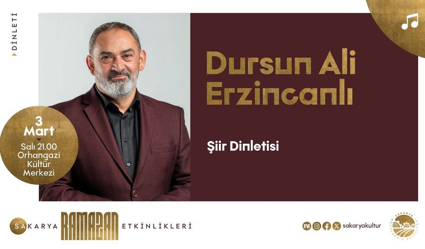 Ramazan Takvimine Dursun Ali Erzincanlı Konuk Oluyor