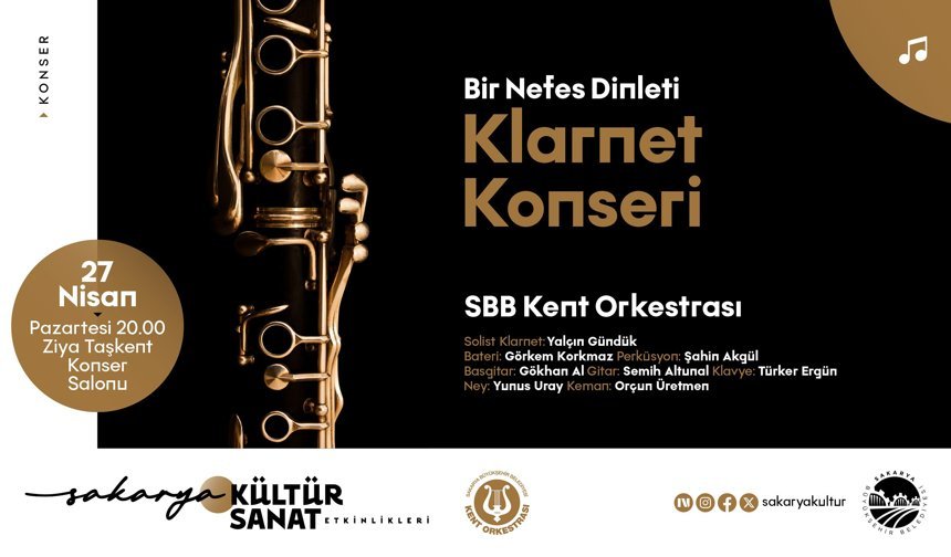 Kent Orkestrası’ndan “Bir Nefes Dinleti” Klarnet Konseri