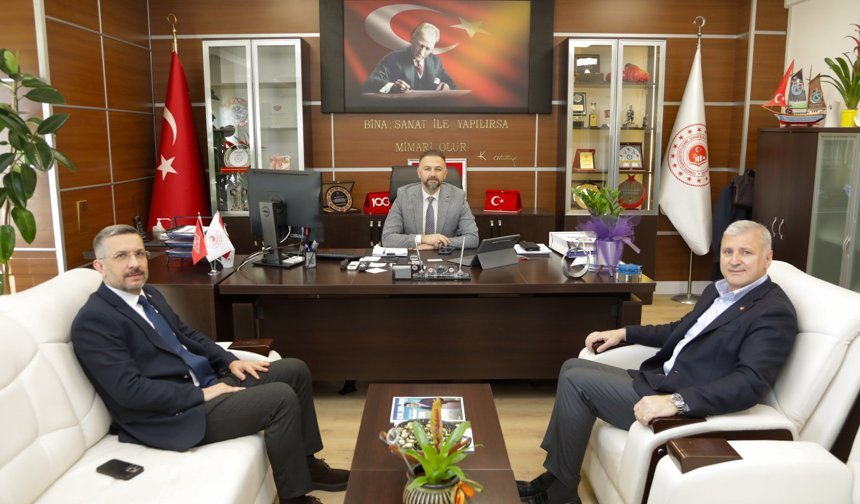 SATSO Başkanlarından Çevre, Şehircilik ve İklim Değişikliği İl Müdürü Hasan Mehmet Kuyumcu’ya Ziyaret