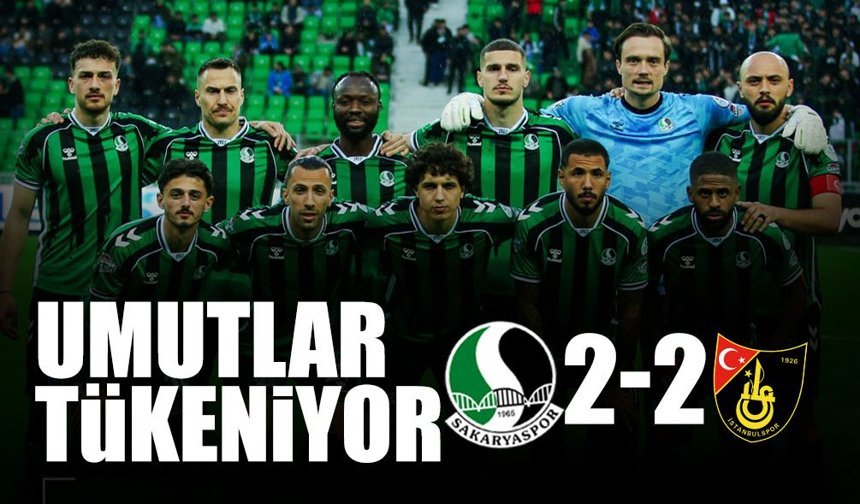 Sakaryaspor'da Umutlar Tükeniyor.!