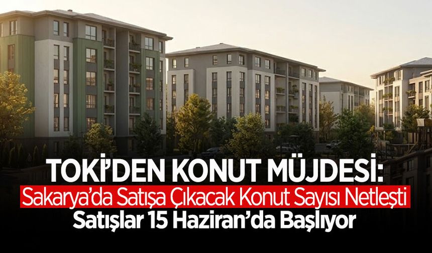 "TOKİ’den Konut Müjdesi: Sakarya’da Satışa Çıkacak Konut Sayısı Netleşti