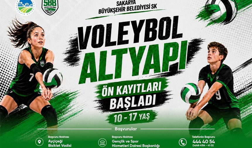 Büyükşehir Voleybol Altyapısında Yeni Dönem Kayıtları Başladı