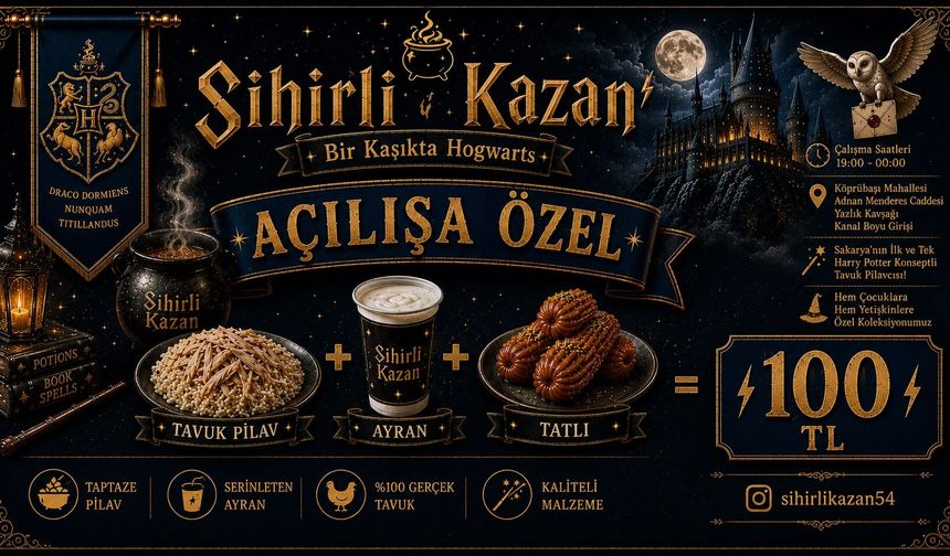 Sakarya'nın En Büyülü Lezzet Durağı "Sihirli Kazan" Açıldı!