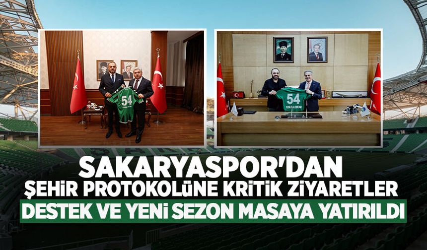Sakaryaspor'dan Şehir Protokolüne Kritik Ziyaretler